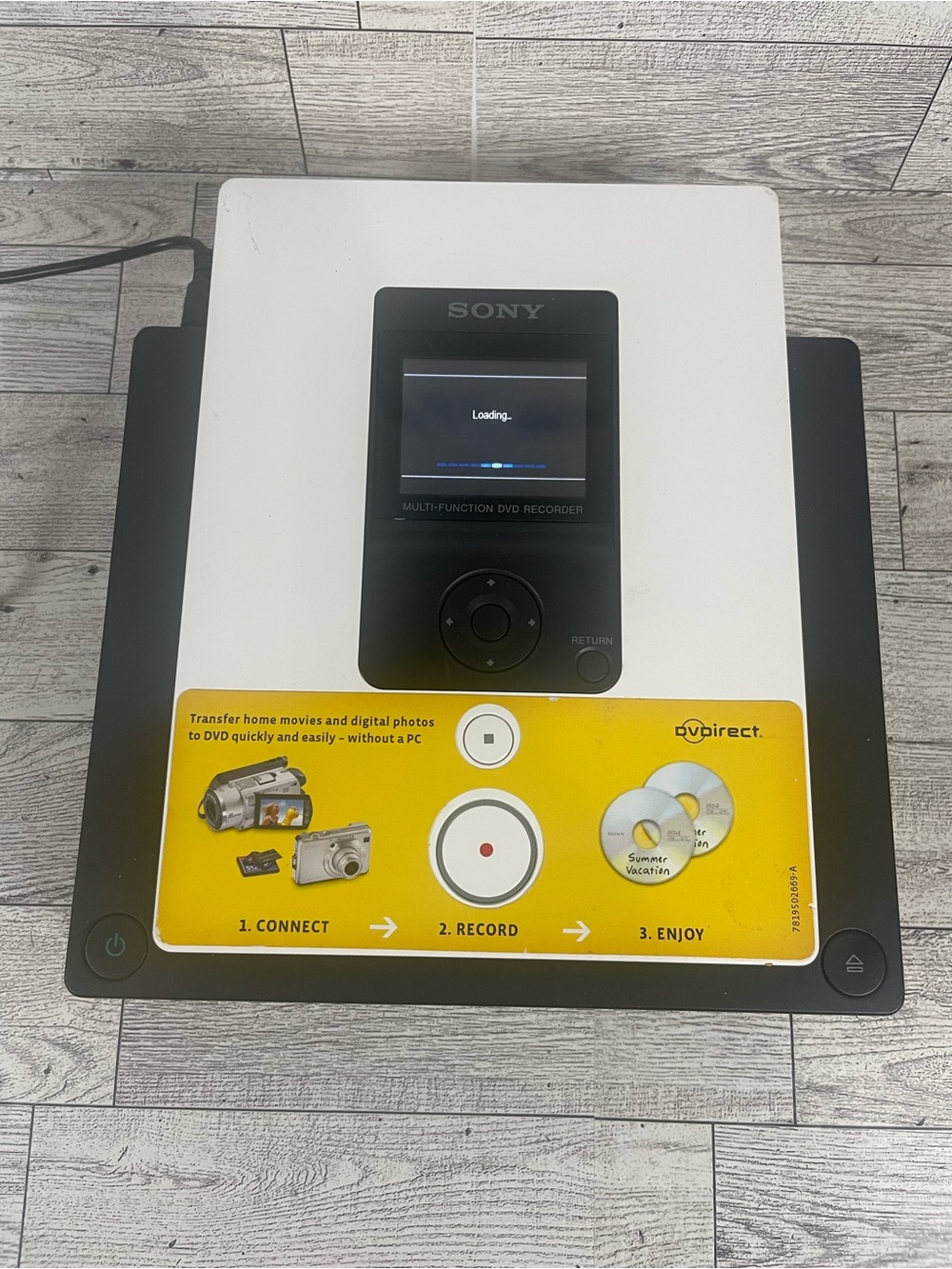 Sony Multi-Function Portable DVD Recorder - White/Black
